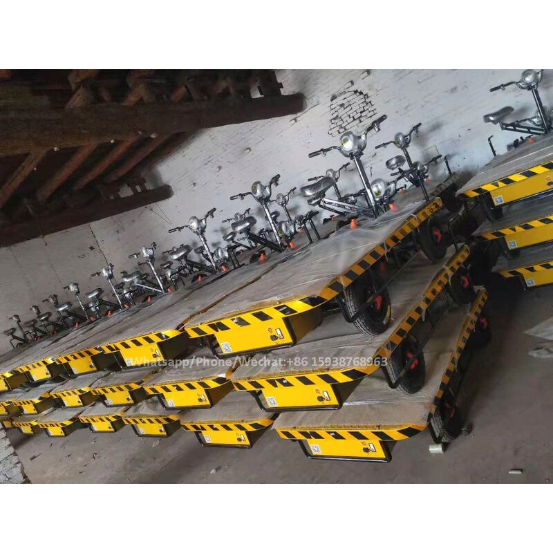 Electric Flat Car Supplier - Four-wheel Warehouse Cargo Flatbed Trolley
