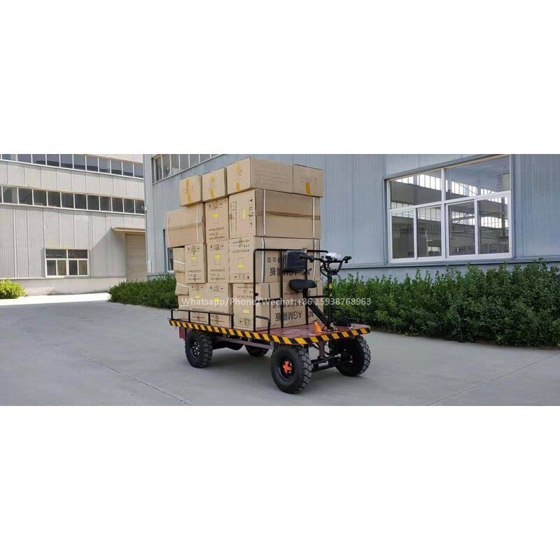Electric Garden Cart Factory - 800-1000kg 4 Wheel Platform Wagon