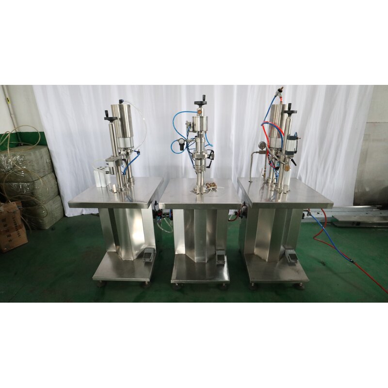 Aerosol Filling Machine Factory - Semi Automatic Spray Can Bottle Filler