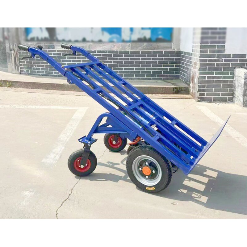 Electric Cargo Trolley Supplier - 4 Wheel 500kg Iron Hand Truck