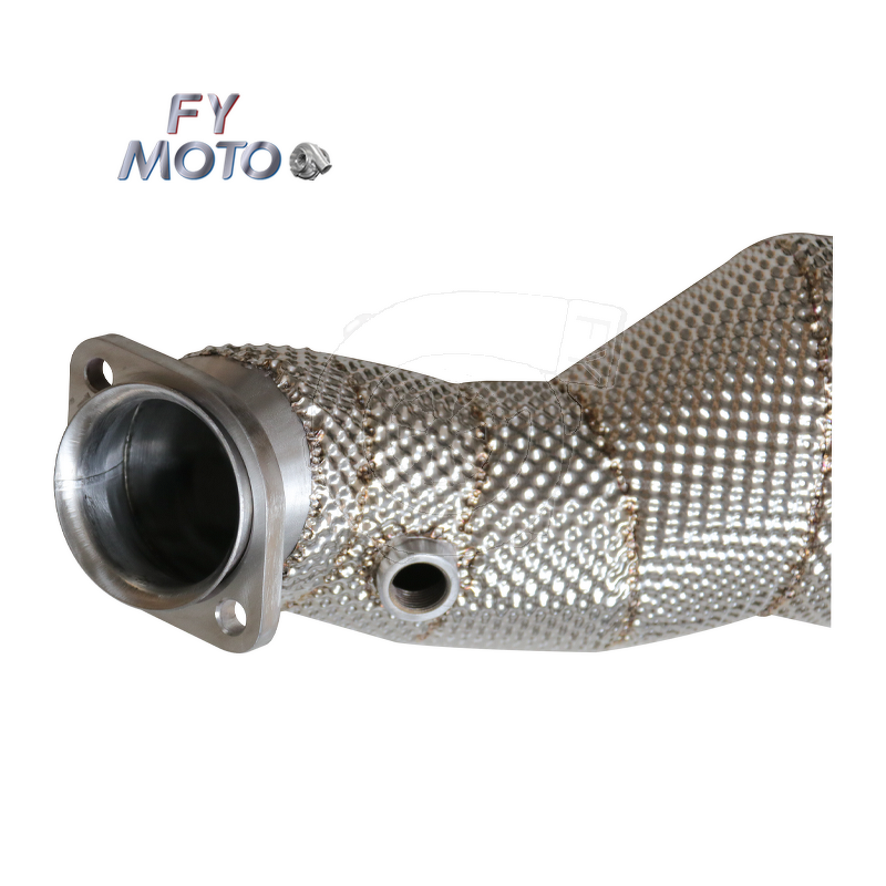 Exhaust Downpipe Manufacturer - Catted for BENZ GLC43 AMG with Heat Shield