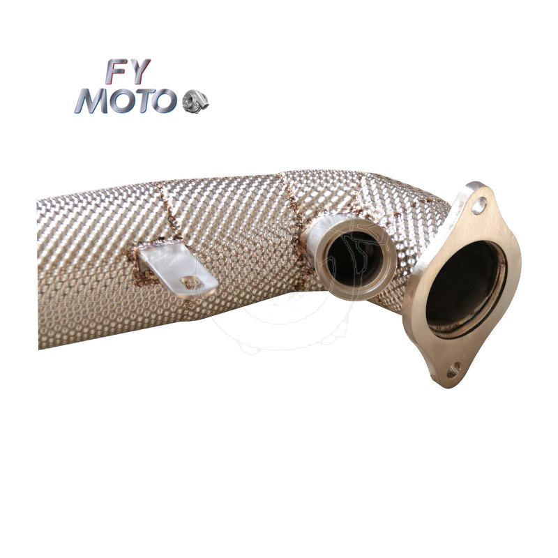 Exhaust Downpipe Factory - For Alfa Romeo Giulia 2.0T with Heat Shield