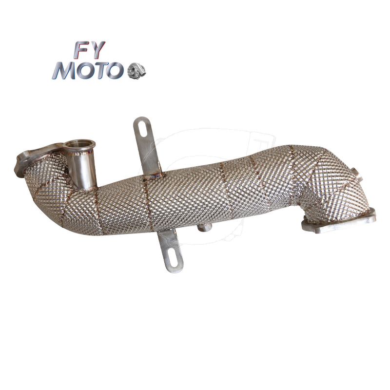 Exhaust Downpipe Factory - For Alfa Romeo Giulia 2.0T with Heat Shield