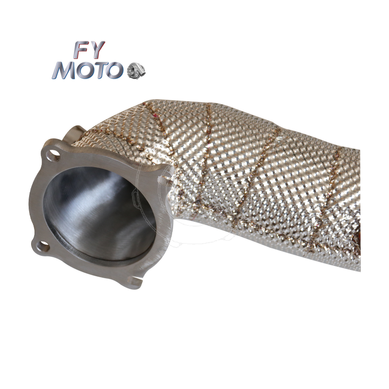 Exhaust Downpipe Factory - For Alfa Romeo Giulia 2.0T with Heat Shield