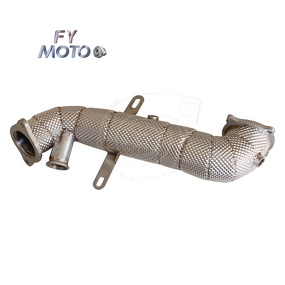 Exhaust Downpipe Factory - For Alfa Romeo Giulia 2.0T with Heat Shield