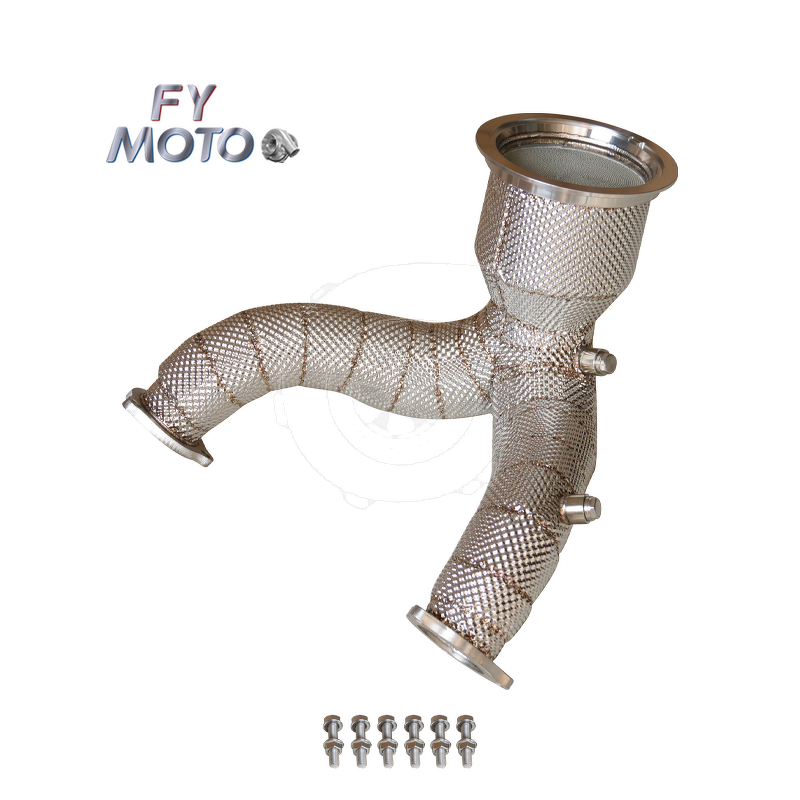 Catted Downpipe Factory - For AUDI S4 S5 B9 3.0T with OPF & Heat Shield