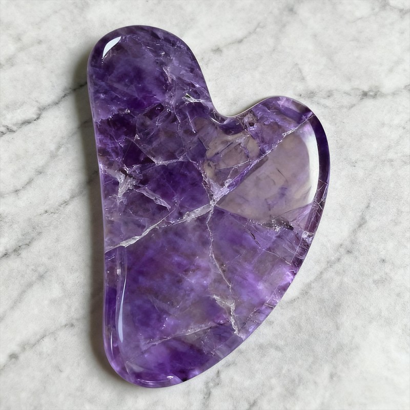 Stone Guasha Supplier - Crystal Massage Blue Bot Heart Tool