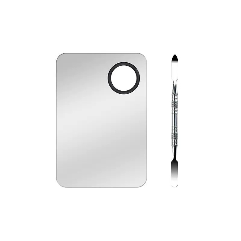 Nail Tool Set Manufacturer - Rectangle Mirror Polish Mixing Plate