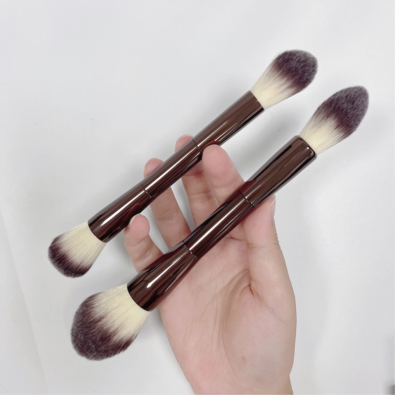 Makeup Brush Manufacturer - Double Ended Vegan Private Label Brown
