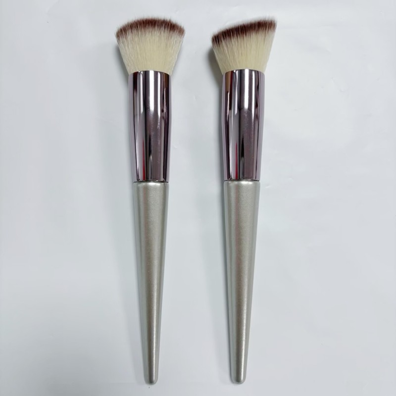 Makeup Brush Set Factory - Custom Champagne Gold Metallic Brush Kit
