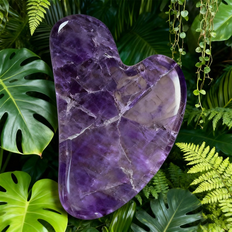 Jade Roller Manufacturer - Natural Amethyst Crystal Massage Tool