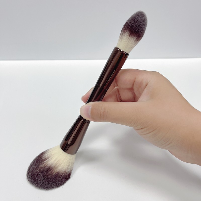 Makeup Brush Manufacturer - Double Ended Vegan Private Label Brown