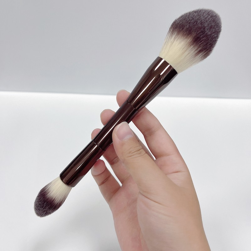 Makeup Brush Manufacturer - Double Ended Vegan Private Label Brown