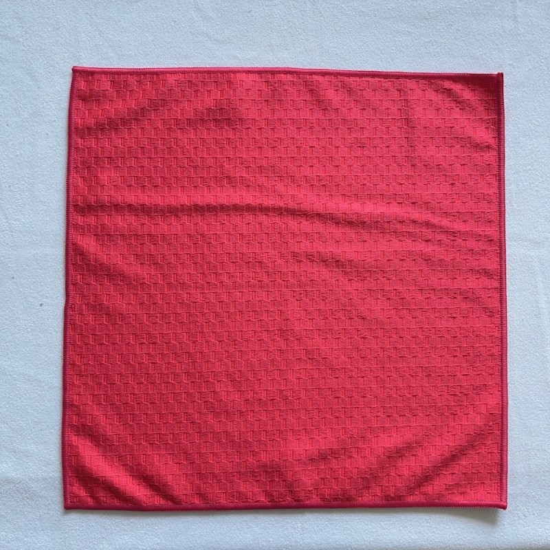 Microfiber Towel Manufacturer - High Quality Blue Overlock Edge