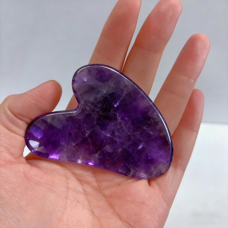 Stone Guasha Supplier - Crystal Massage Blue Bot Heart Tool