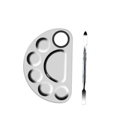 Salon Palette Supplier - 2 in 1 Set Mixing Palette with Spatula