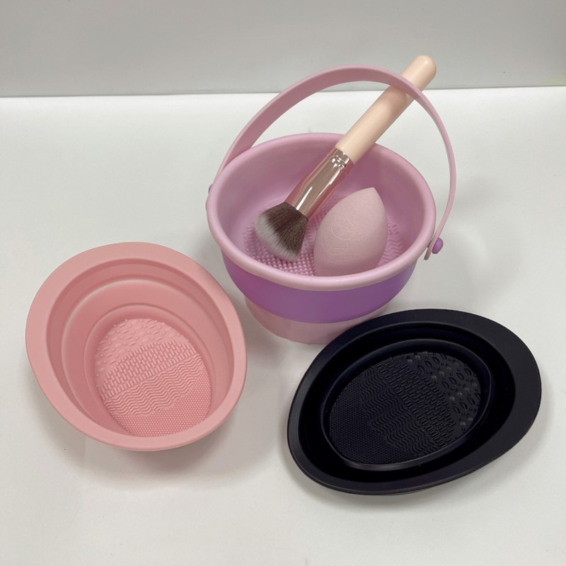 Brush Cleaning Pad Factory - Women Foldable Silicone Cleaner Bowl
