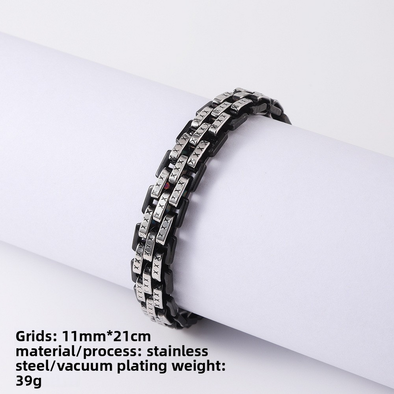 Trendy Hip-Hop Stainless Steel Bracelet Factory - Franco Cuban Chain Sets for Man