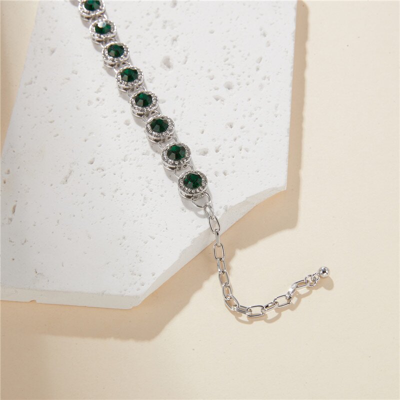 Fashion Jewelry Iced Out Anklets Factory - Silver Diamond Cuban Cubic Zircon