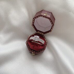 Iced Out Fashion Jewelry Ring Manufacturer - CZ Zircon Gold Plated 925 Couple Ring