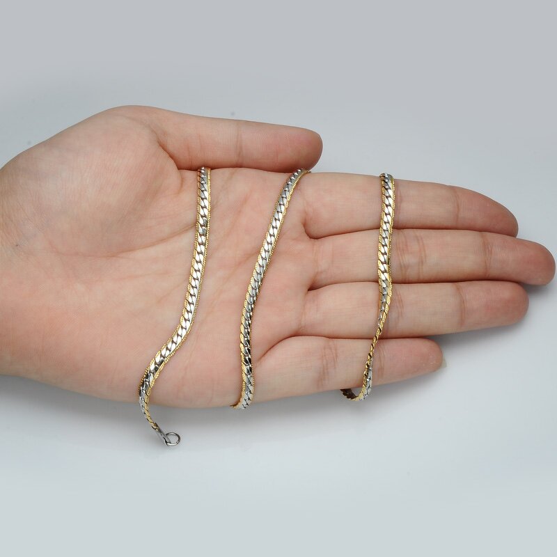 Snake Chain Necklace Manufacturer - Stainless Steel Gold Silver 18-24inch