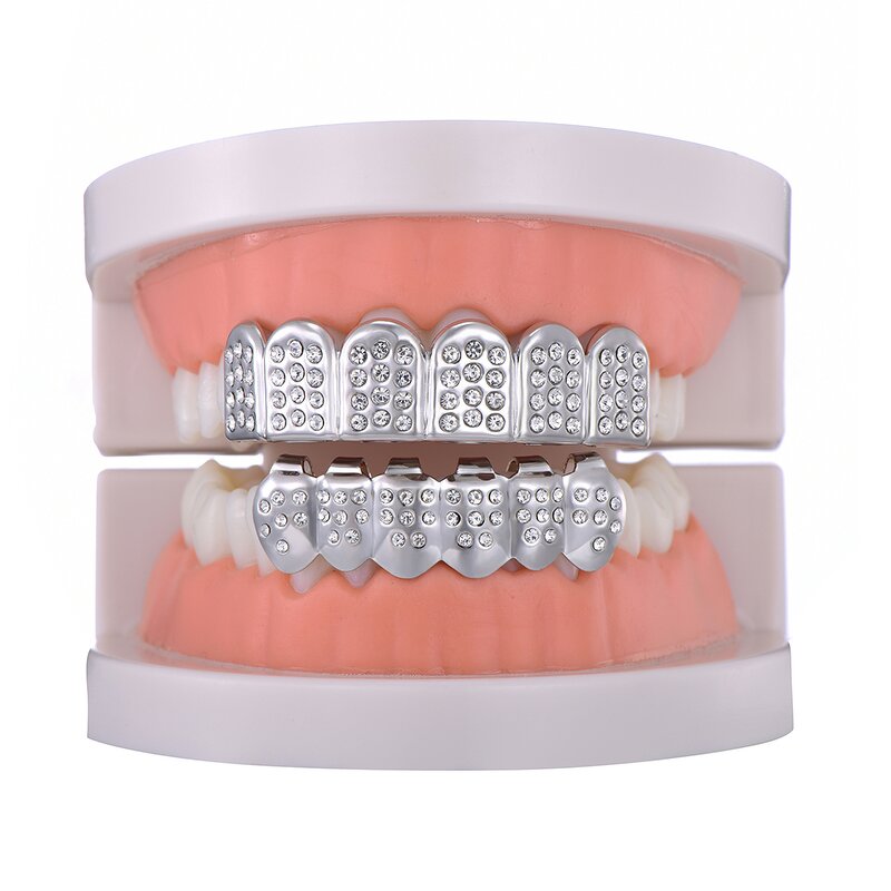 Diamond Iced Out Grillz Manufacturer - CZ Twinkling Hip Hop New Fashion
