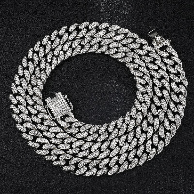 Micro Miami Cuban Chain Manufacturer - 13mm Iced Out Choker for Men