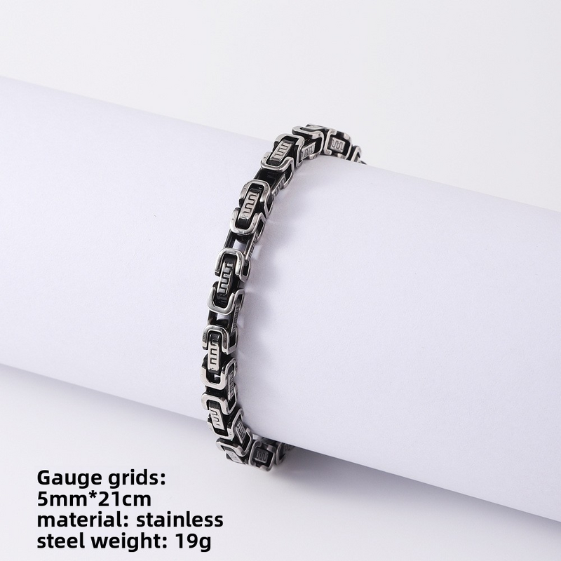 Trendy Hip-Hop Stainless Steel Bracelet Factory - Franco Cuban Chain Sets for Man