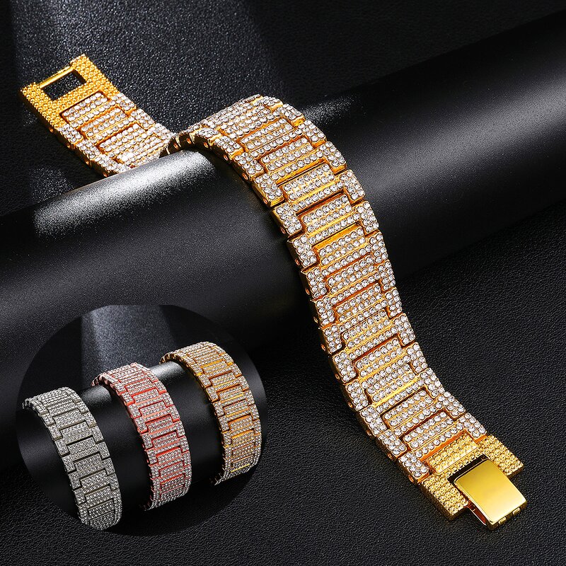 Yellow Gold Watch Link Bracelets Manufacturer - Miami Chain for Men Wholesale