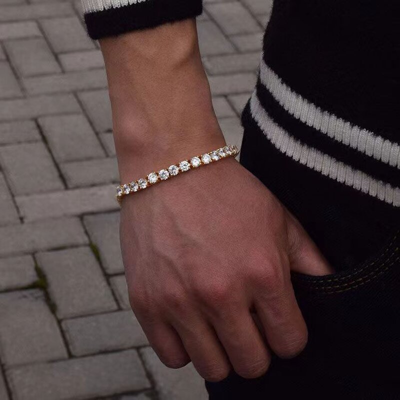 Luxury Diamond Friendship Bracelet Manufacturer - 18K Gold Plated Cubic Zircon