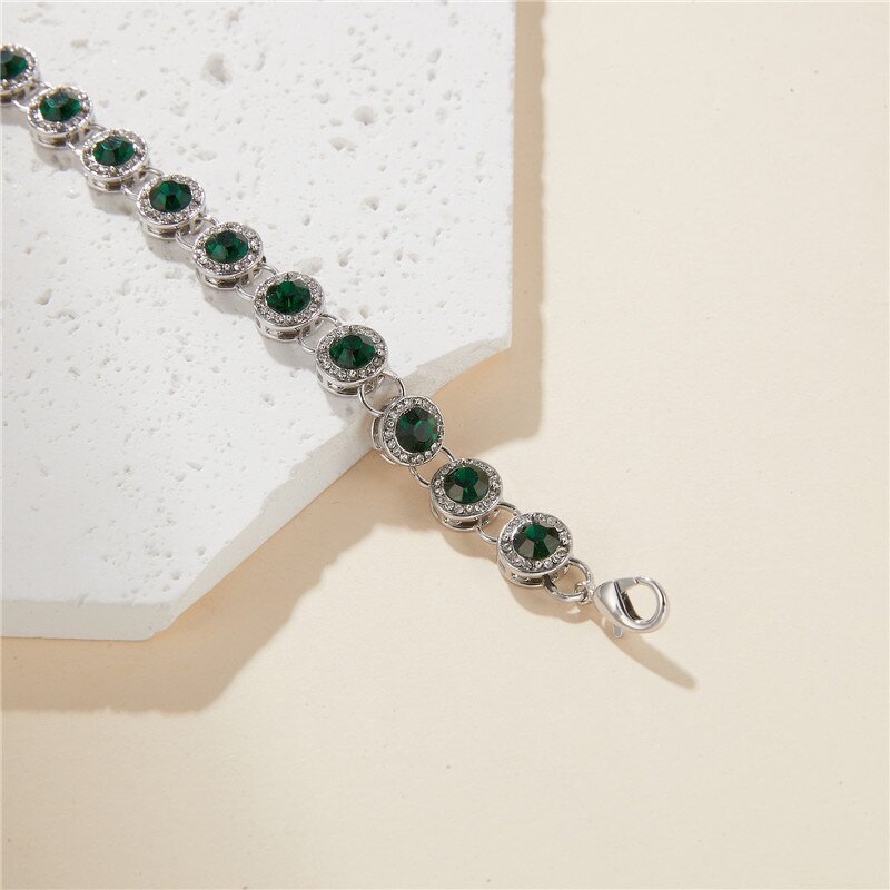 Fashion Jewelry Iced Out Anklets Factory - Silver Diamond Cuban Cubic Zircon