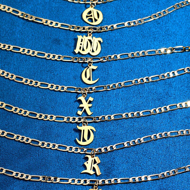 Waterproof Fashion Beach Anklet Manufacturer - Stainless Steel Initials Gold Plated