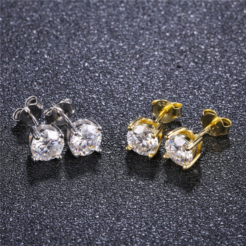 Luxury Earrings Women Manufacturer - Gold Filled VVS Diamond 925 Silver Moissanite
