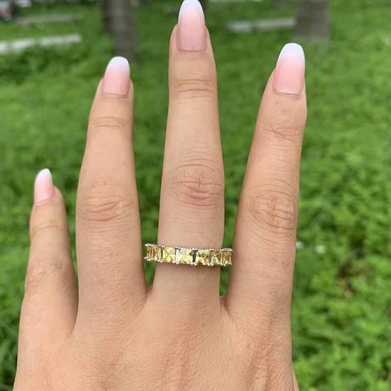 Fashion Jewelry Engagement Ring Manufacturer - 925 Sterling Silver Iced Out CZ