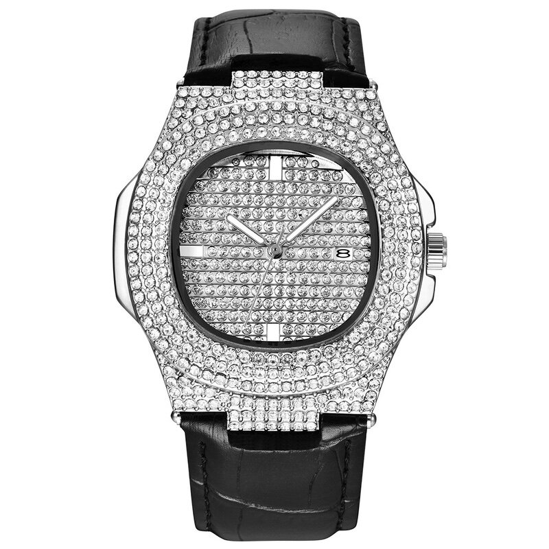 Micro Pave Cubic Zircon Watches Manufacturer - Bling Iced Out for Mens Jewelry