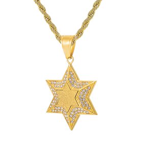 Stainless Steel Star of David Pendant Manufacturer - Iced Out Hip Hop
