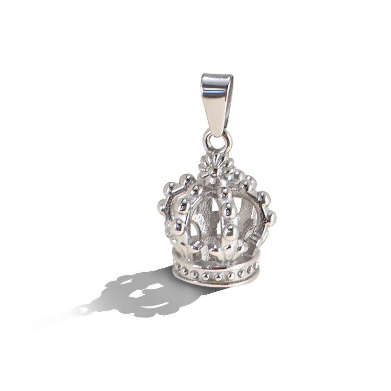 Luxury Princess Crown Pendant Manufacturer - Stainless Steel Gold Plated for Girls
