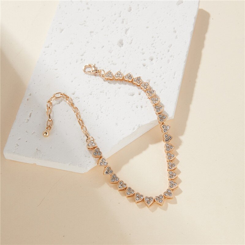 Hot Sale Icy Silver Diamond Anklets Manufacturer - Cuban Cluster Gemstone for Women