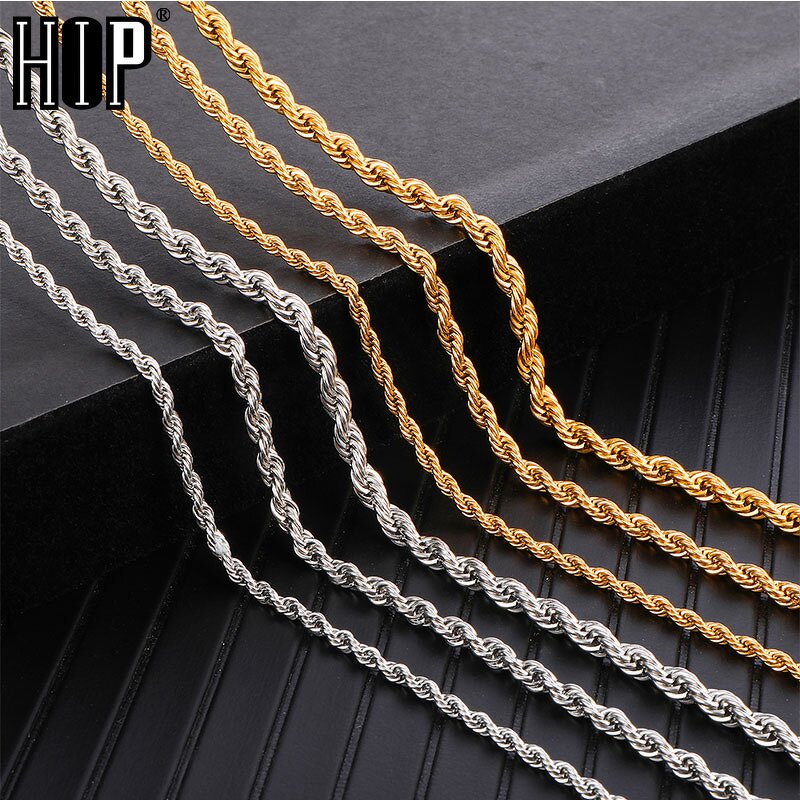 Stainless Steel Rope Chain Manufacturer - Gold Plated Hip Hop Jewelry