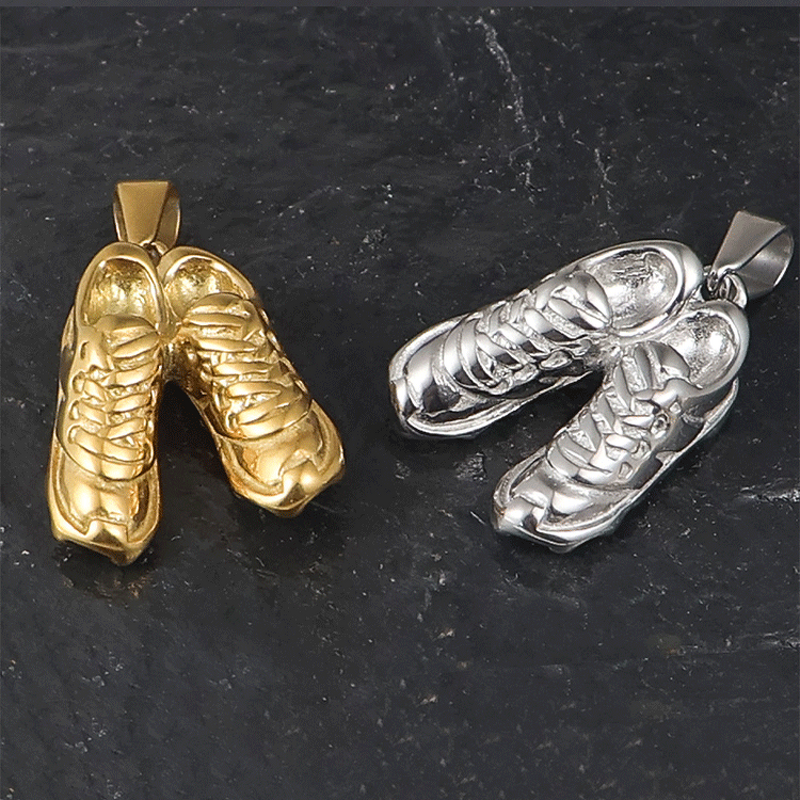 Hip Hop Football Sports Pendant Factory - Stainless Steel 18K Gold Plated Charm
