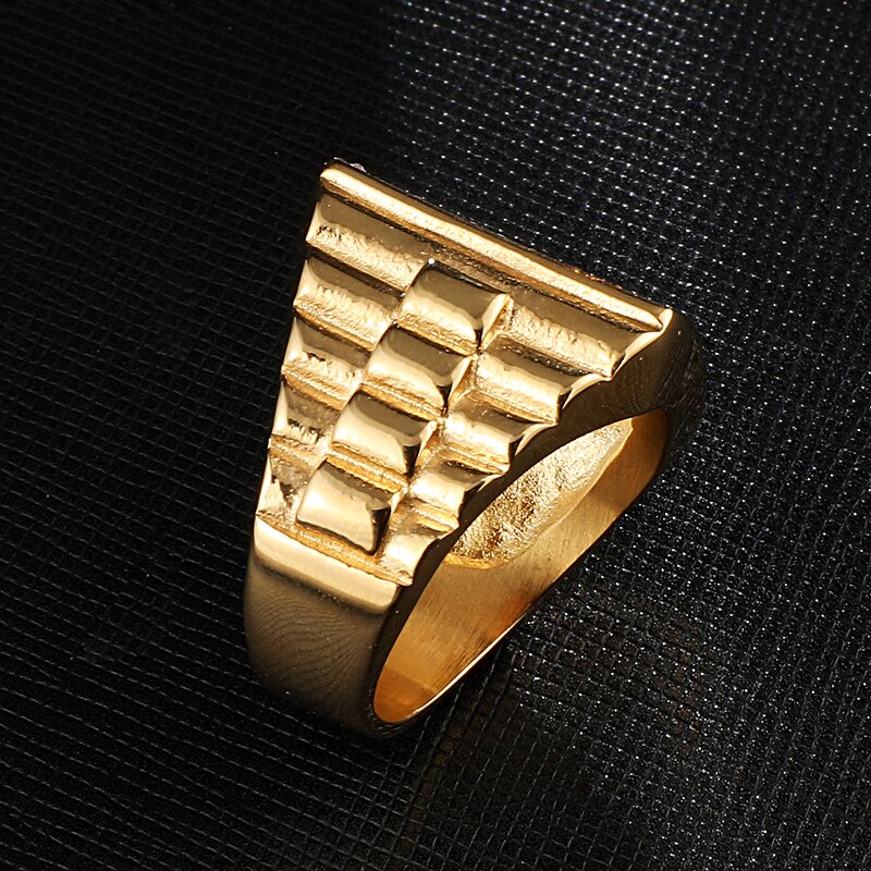 Stainless Steel Weed Maple Leaf Ring Factory - Iced Out Hip Hop for Men