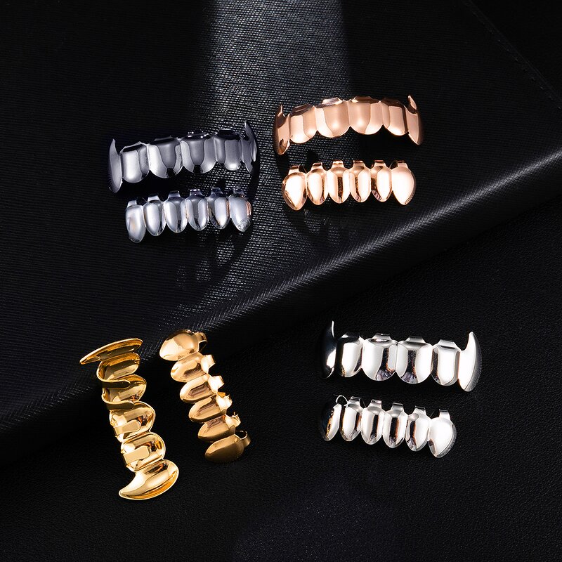 Alloy Golden Tooth Grillz Factory - Hiphop Single Fashion Teeth Grillz