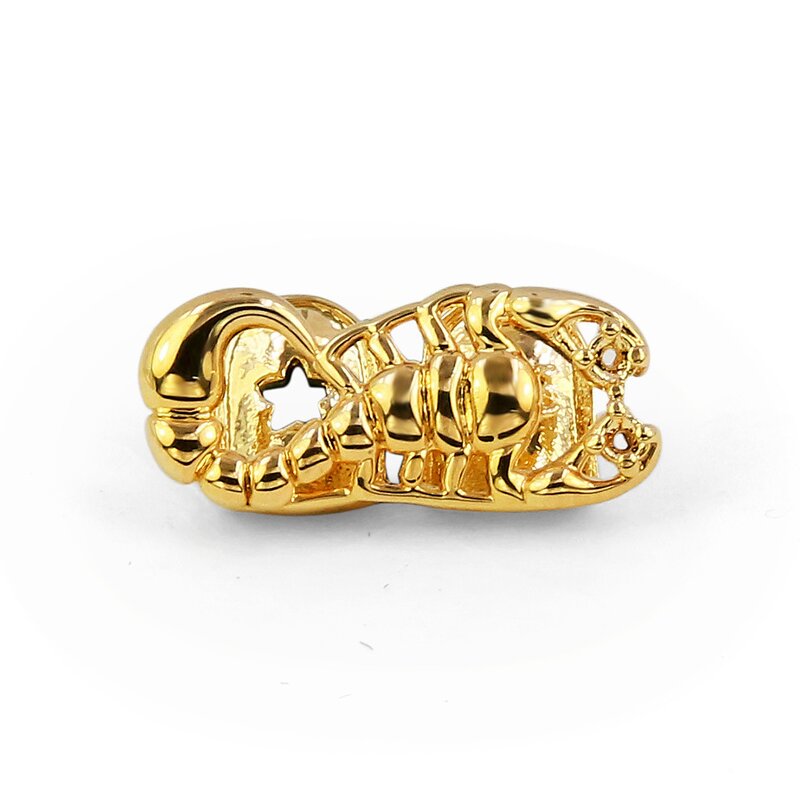 Scorpion Grillz Manufacturer - Gold Silver Single Tooth Iced Out Hip Hop