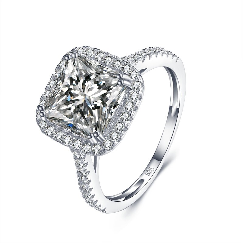 925 Sterling Silver Engagement Ring Factory - Iced Out CZ Cubic Zirconia