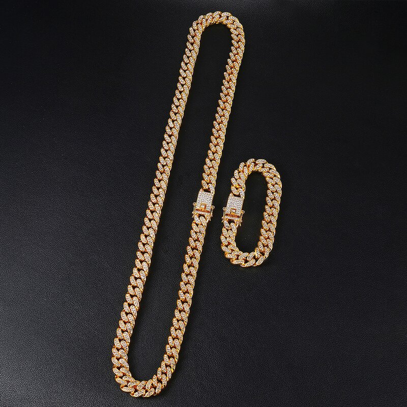 Micro Miami Cuban Chain Manufacturer - 13mm Iced Out Choker for Men