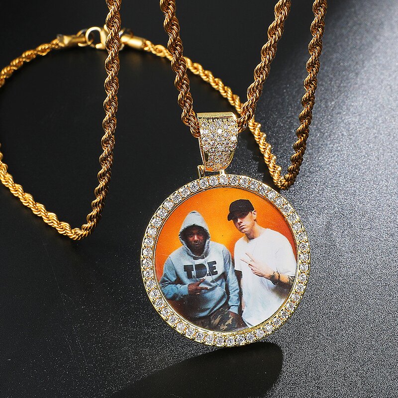 Custom Photo Memory Pendant Factory - Hip Hop Jewelry Personalized CZ Chains