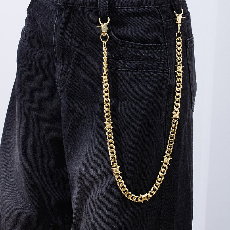Dark Street Style Waist Chain Manufacturer - Stainless Steel Spike Thorn for Men
