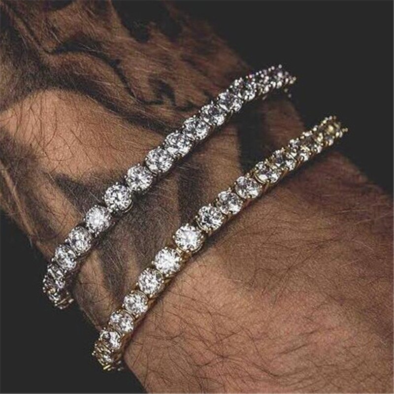 Cubic Zirconia Tennis Bracelets Factory - Iced Out for Men Jewelry Wholesale