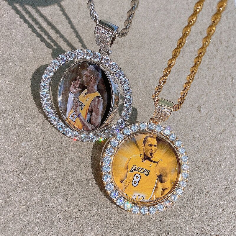 Punk Jewelry Rotate Circle Pendant Manufacturer - New Arrival Custom Memory Photo