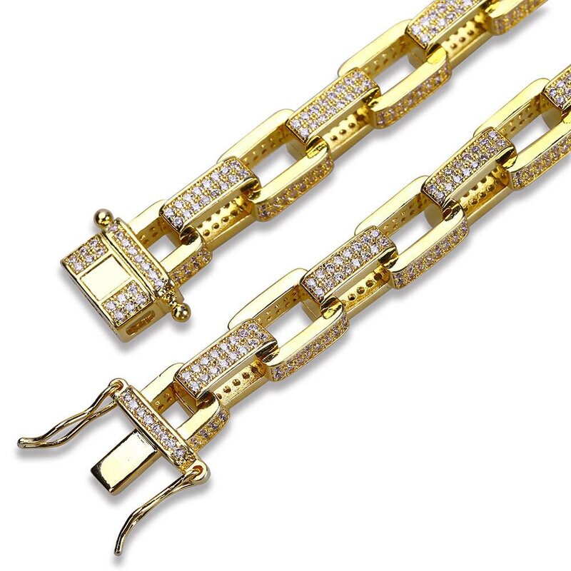 Zircon Cuban Link Chain Manufacturer - 7mm Choker Box Tennis Chain